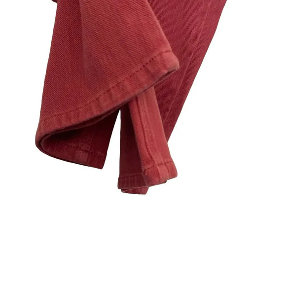 L.L. Bean Classic Fit Pants Size 12 Red Straight Leg Stretch - Picture 3 of 7